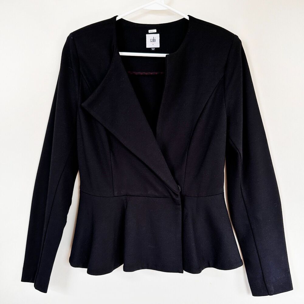 Cabi Blazer Women 4 Agency Stretch Jacket Preppy Dark Academia Chic Office Wear